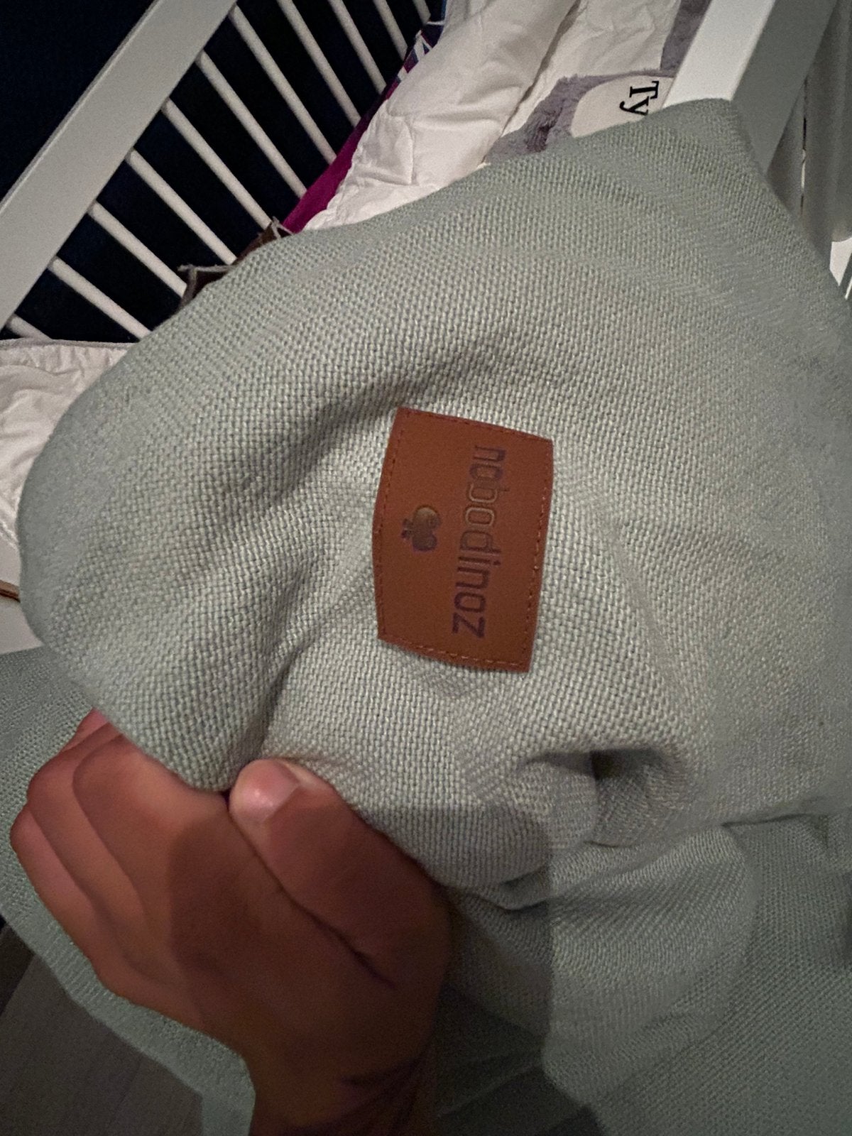 Pouf vert menthe de la marque Nobodiz, Enlèvement, Comme neuf, Pouf