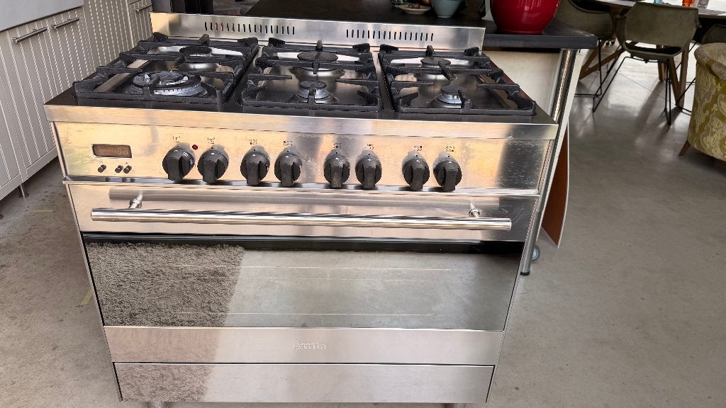 Gasfornuis met oven, Elektronische apparatuur, Fornuizen, Ophalen, Gebruikt, 60 cm of meer, Gas