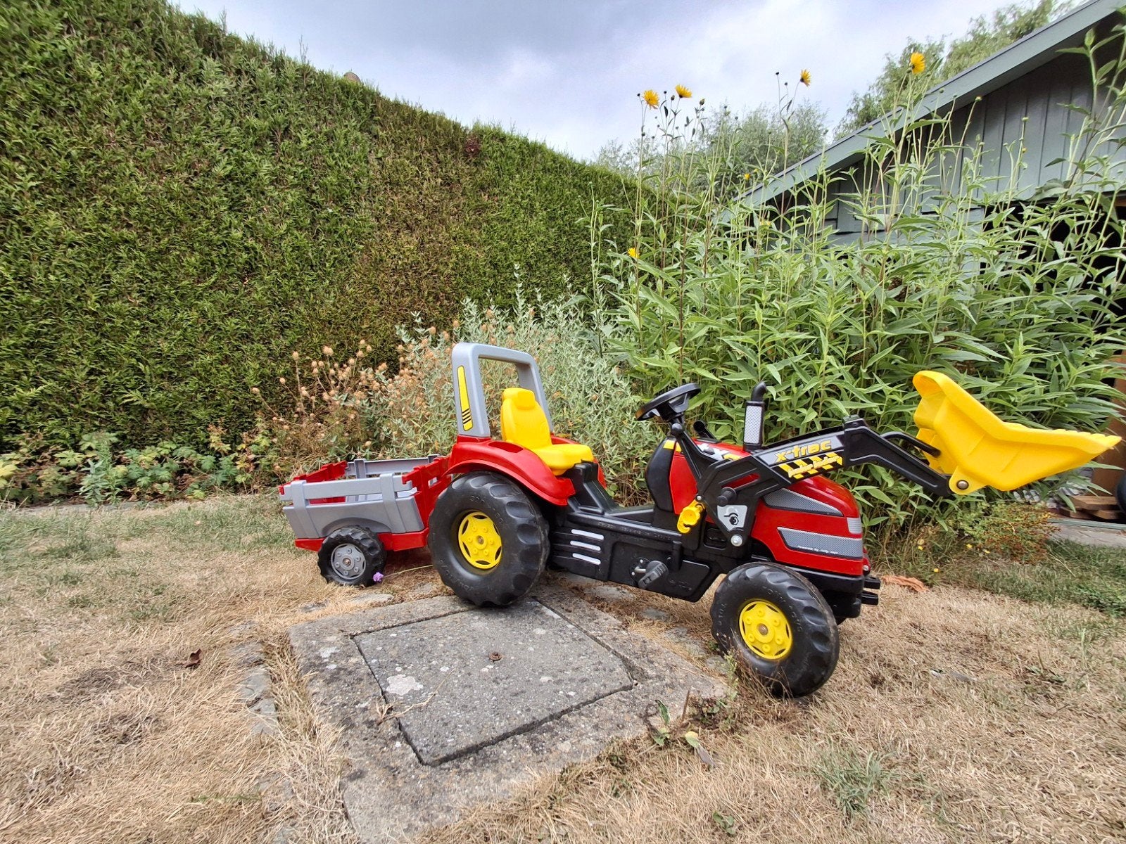 Tracteur pour enfants, Enfants & Bébés, Jouets | Extérieur | Go-cart & Cuistax, Enlèvement, Utilisé, Autres marques, Avec chariot ou remorque