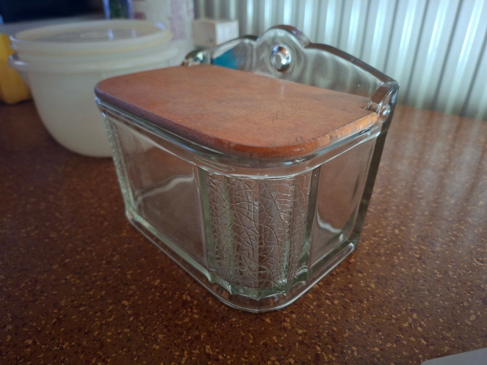retro zoutpot, Antiek en Kunst, Ophalen of Verzenden