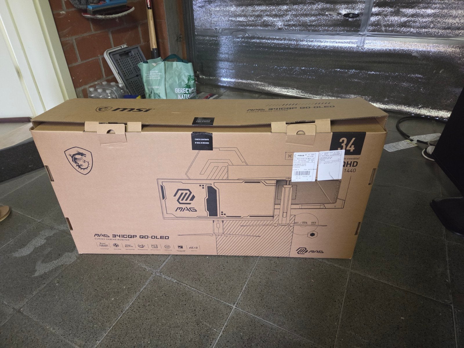 MSI MAG 341CQP QD-OLED Gaming Curved - 34", Enlèvement, Gaming