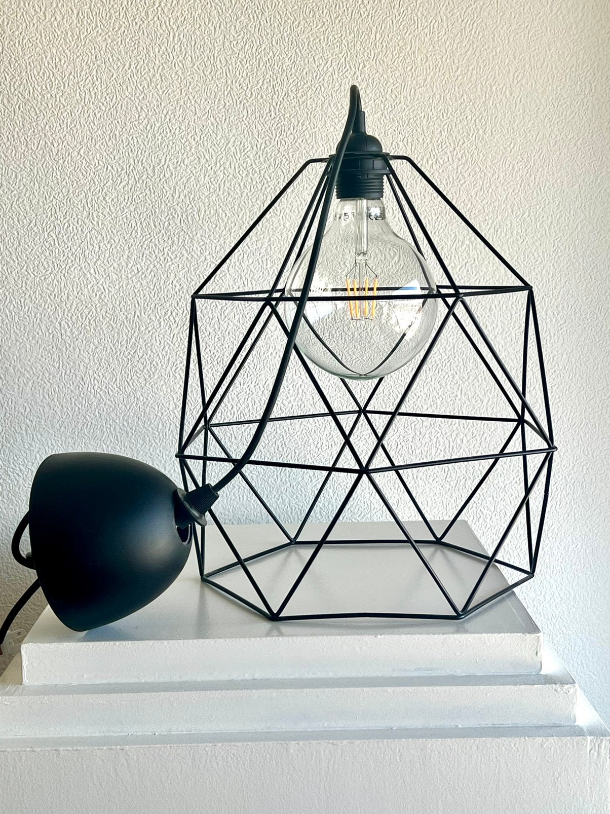 lampe suspension noire 30 cm Ikea + ampoule décorative, Enlèvement, Comme neuf