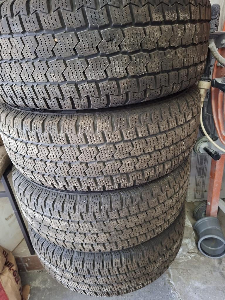 4 banden met org mercedes velg, Ophalen, 16 inch, 265 mm, Banden en Velgen