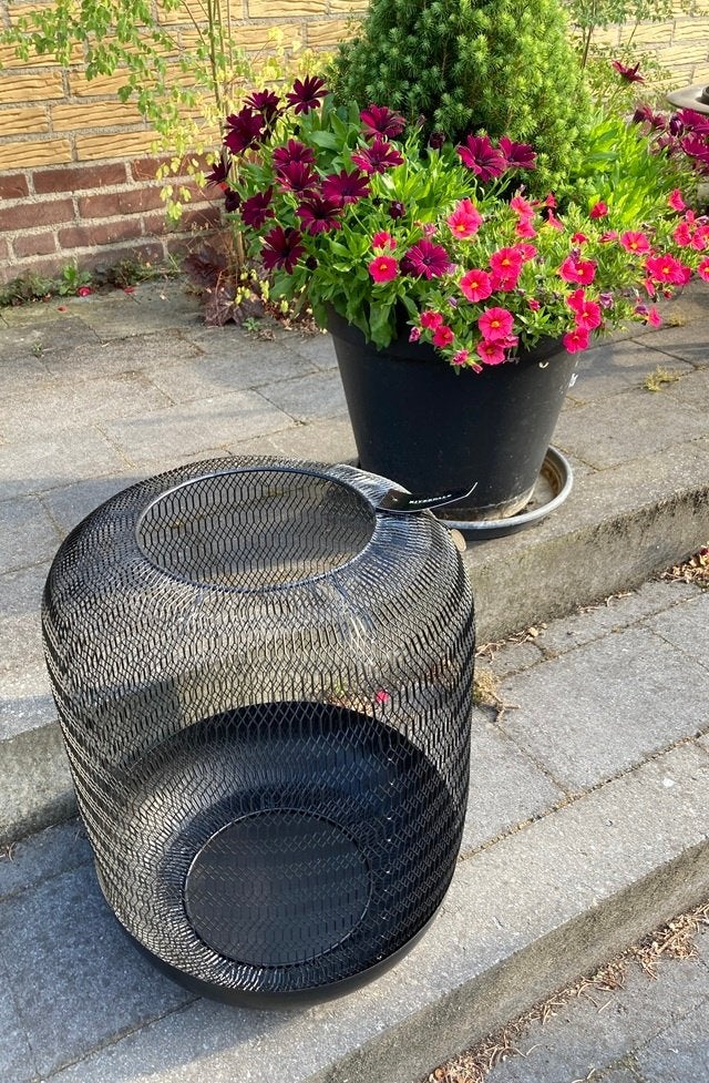WINDLICHT OLY (42 CM) METAAL ZWART RIVERDALE NIEUW, Zwart, Nieuw, Ophalen of Verzenden, Metaal