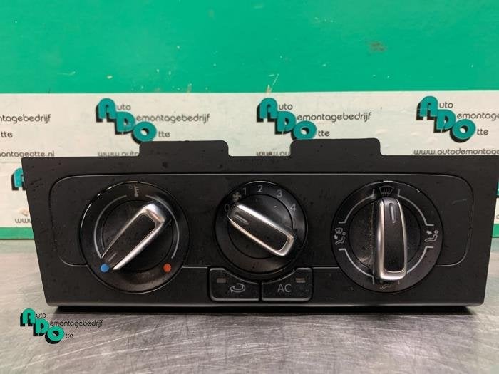 Panneau de commandes chauffage d'un Volkswagen Polo (Polo 09, Volkswagen, -, 3 mois de garantie, Utilisé