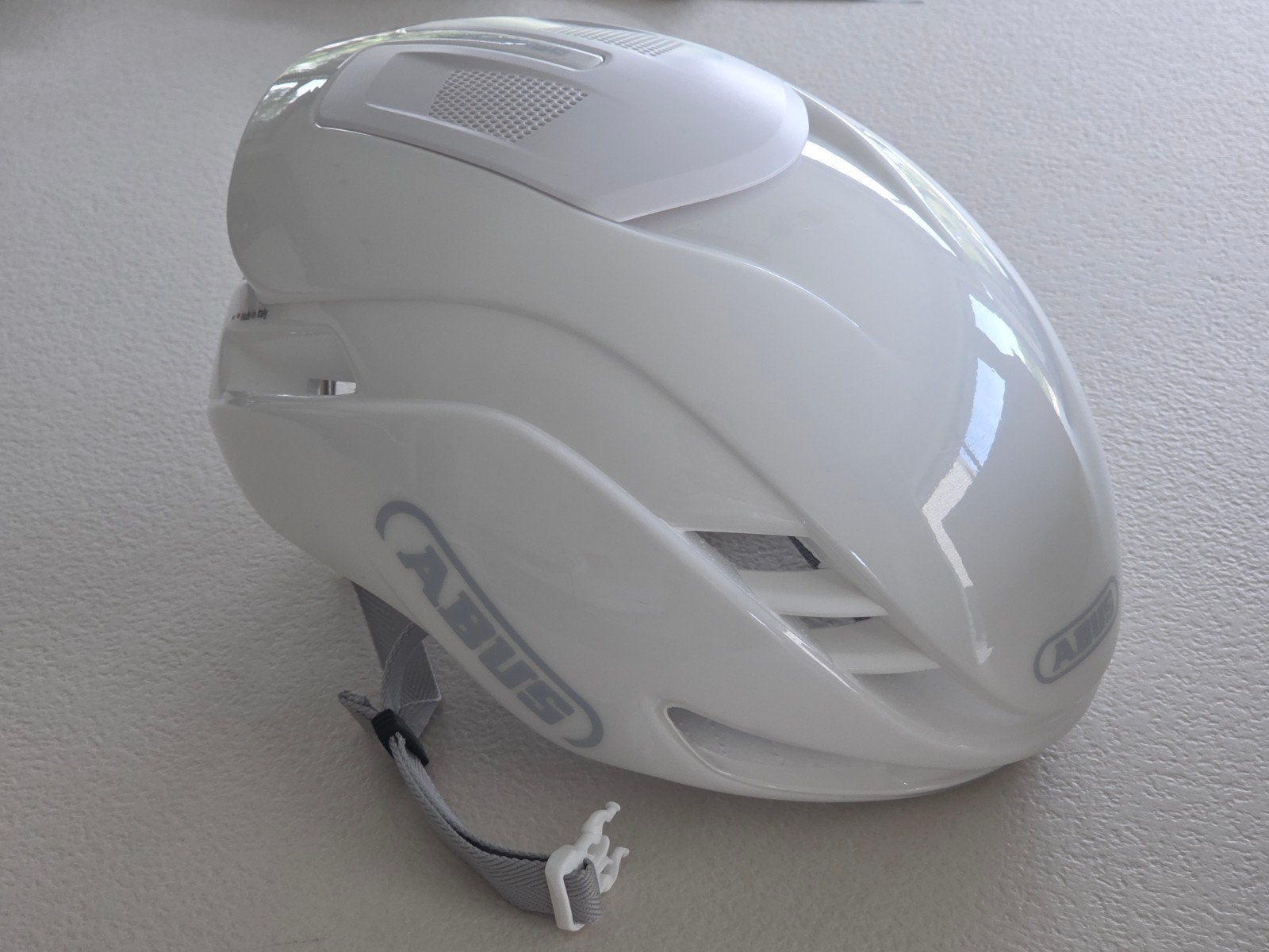 Abus Gamechanger 2.0 pure white M, Fietsen en Brommers, Fietsaccessoires | Fietshelmen, Ophalen, M, Nieuw, Abus