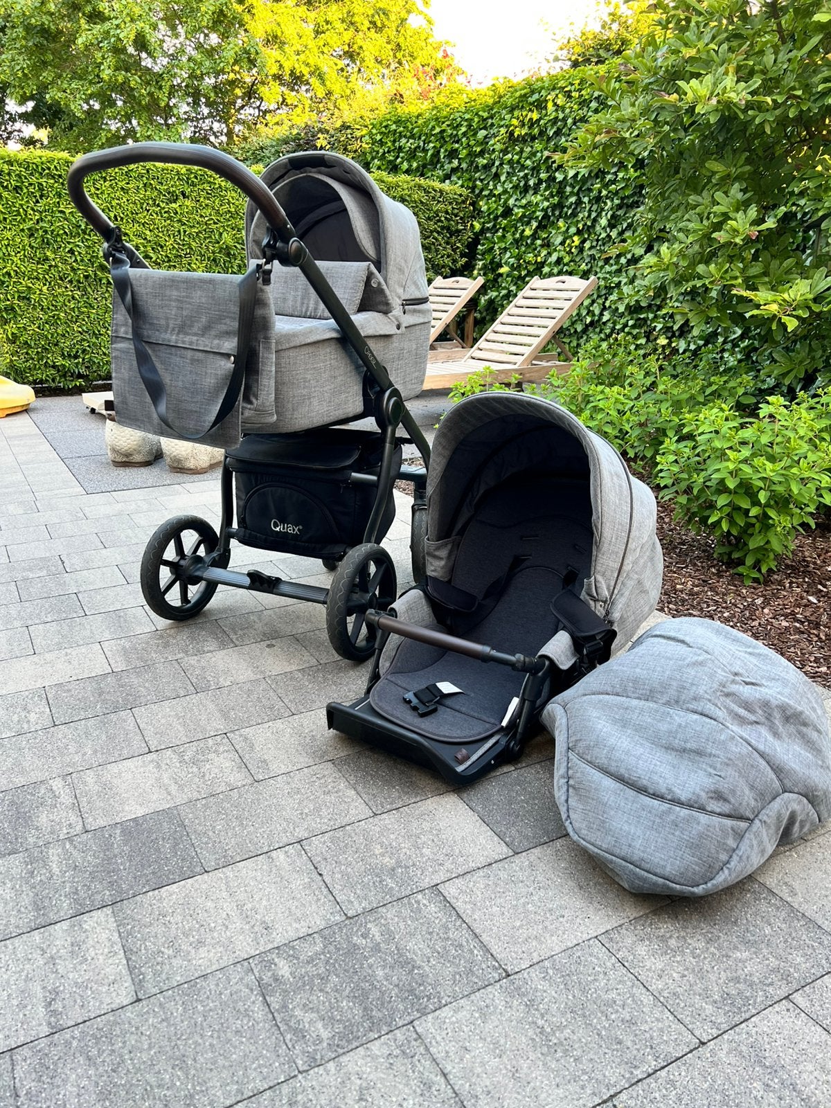 Kinderwagen Quax Creez, Kinderen en Baby's, Ophalen, Zo goed als nieuw, Kinderwagen, Verstelbare duwstang