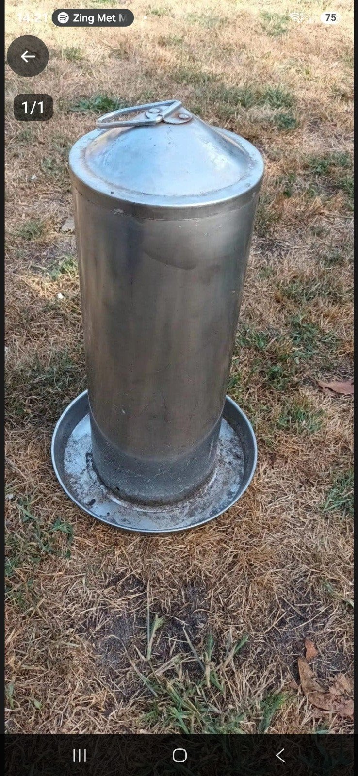 drinkbak kippen inox, Dieren en Toebehoren, Ophalen