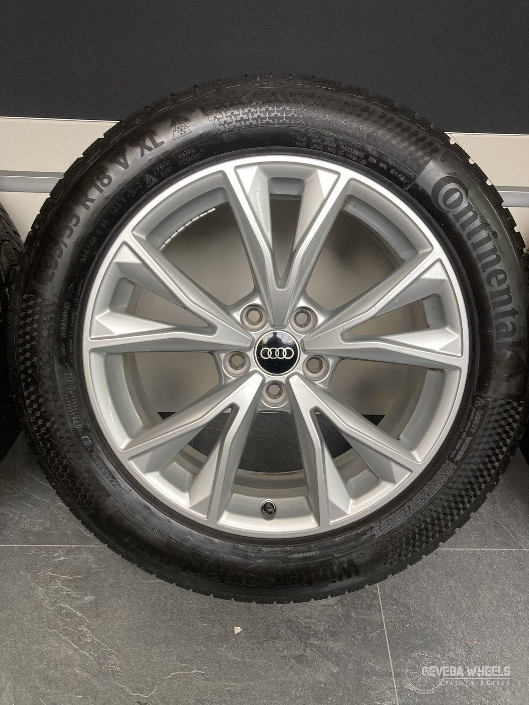 18” originele Audi Q3 F3 velgen + winterbanden 5x112 83A6010, 18 inch, Gebruikt, -, -