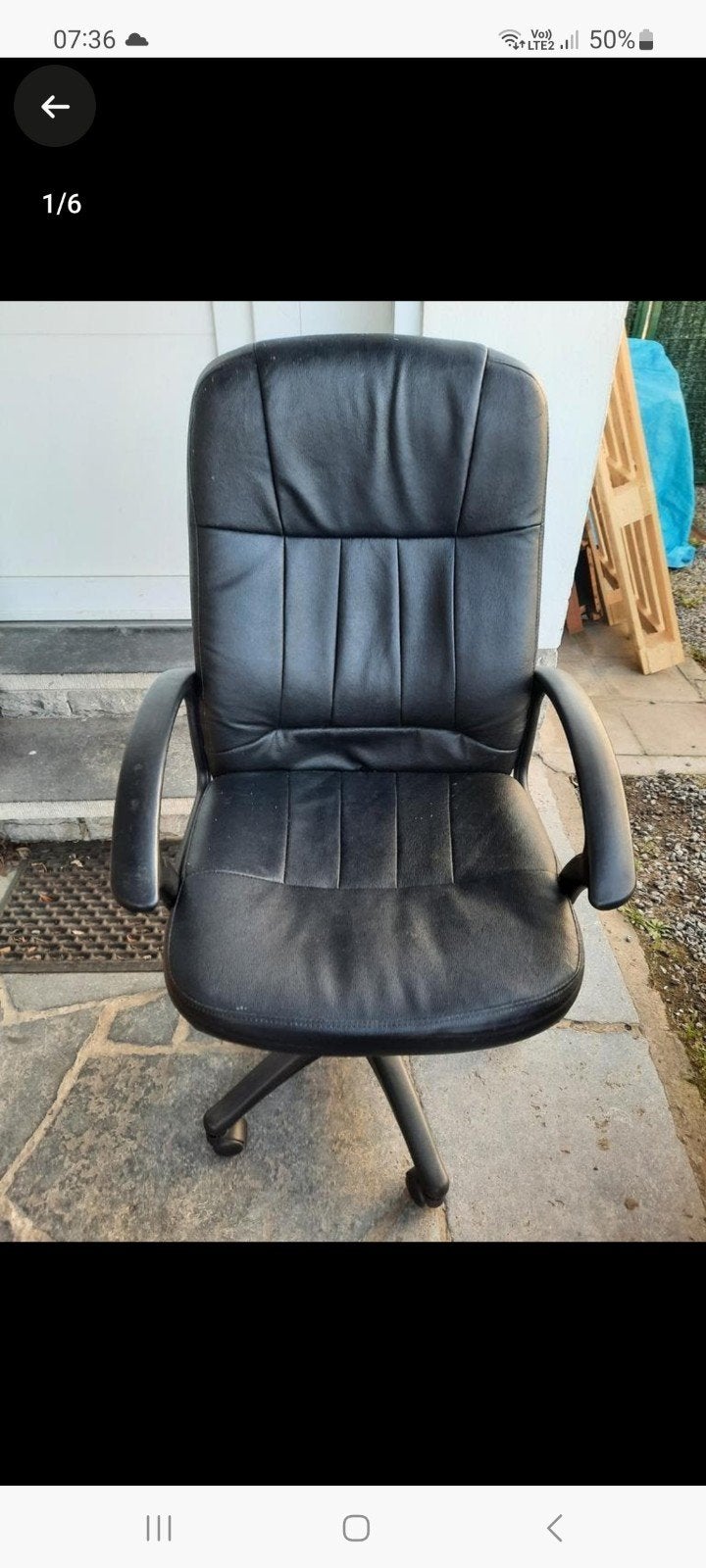 Chaise de bureau  avec accoudoirs super état, Enlèvement, Chaise de bureau