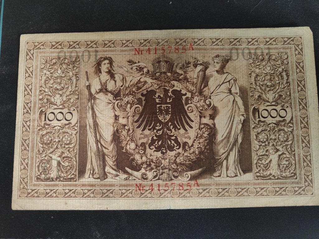 Billet 1000 mark 1910, Ophalen of Verzenden