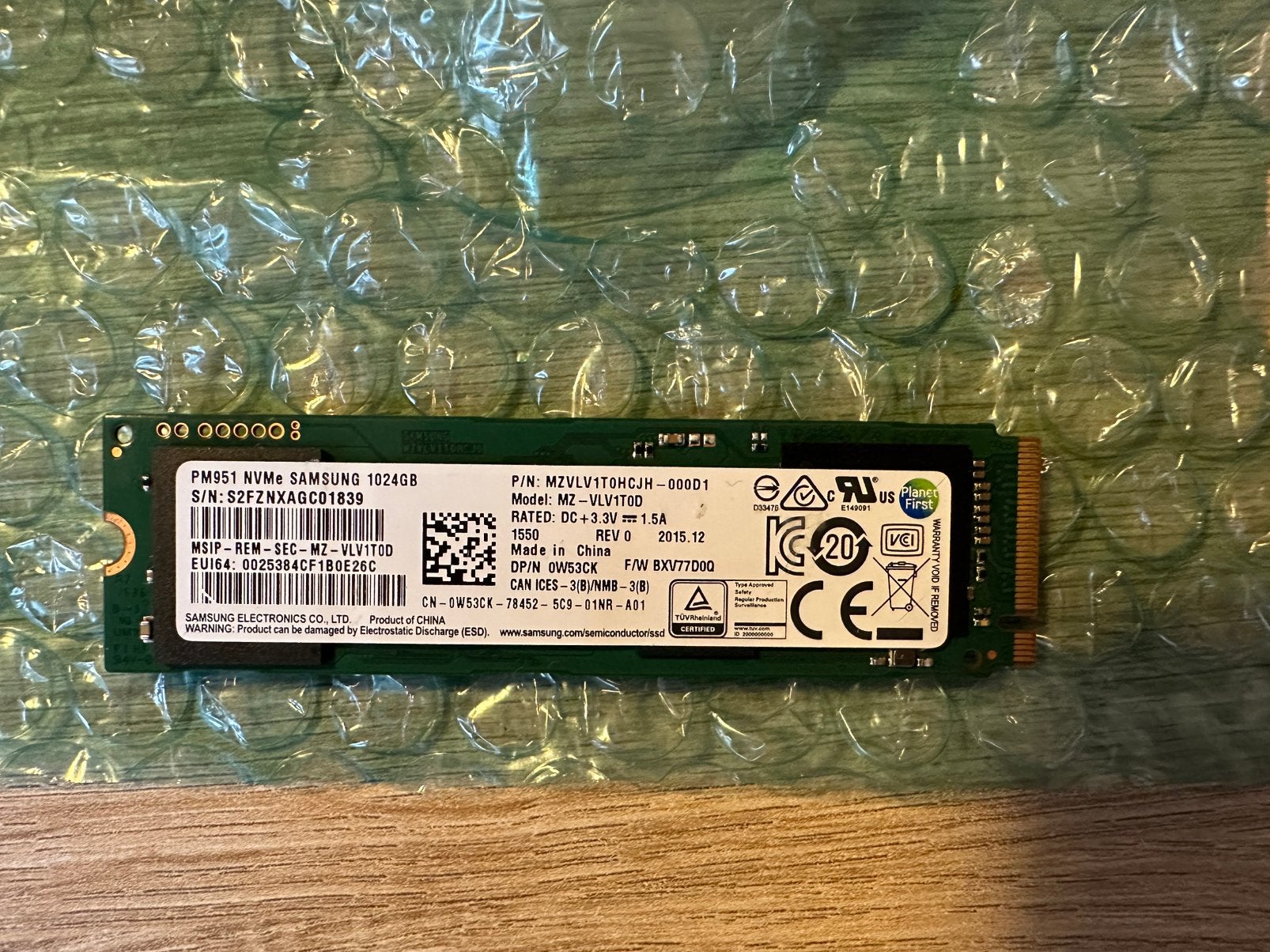 Samsung Ssd 1tb, Informatique & Logiciels, Enlèvement ou Envoi, Comme neuf, SSD