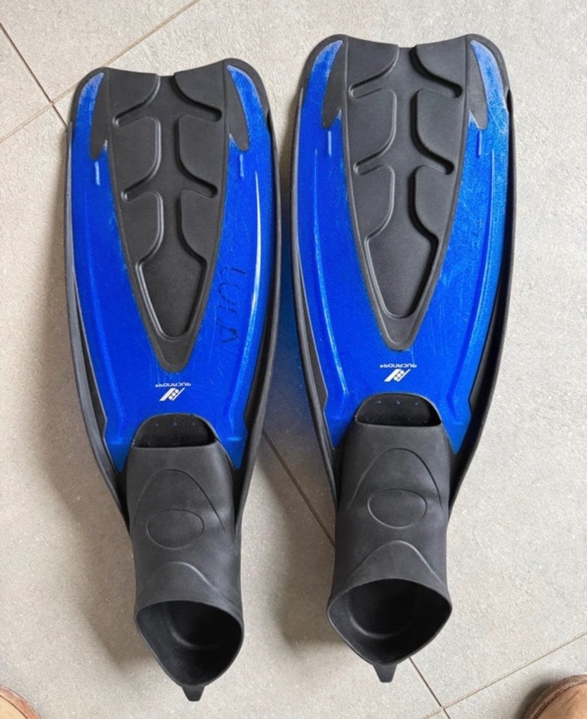 Rucanor zwemvliezen, Watersport en Boten, Snorkelen, Ophalen of Verzenden, Zo goed als nieuw, Snorkelvinnen