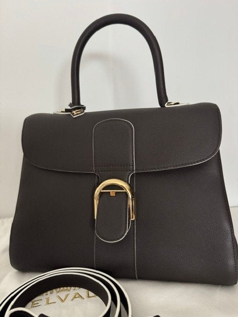 Delvaux Brillant MM s-rodeo calf Ebene doré, Enlèvement, Neuf, Autres types