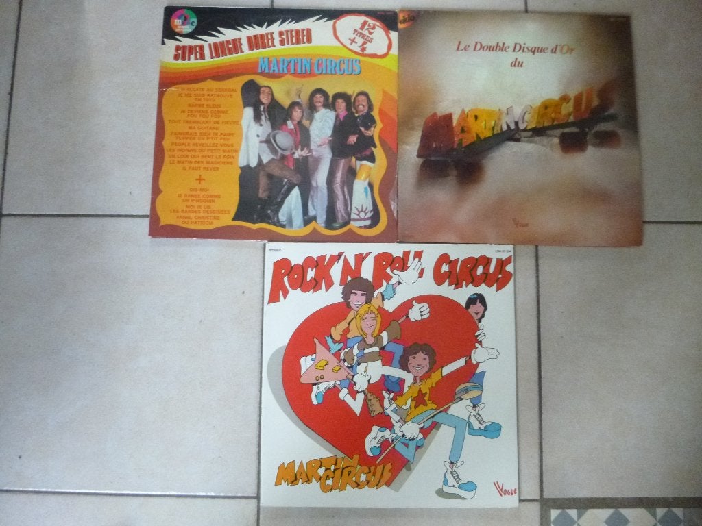 Martin Circus lot de 3 x lps, Enlèvement