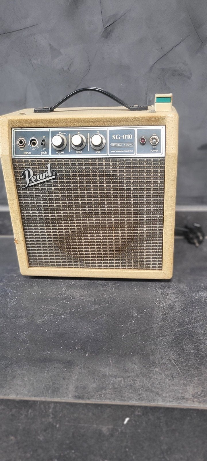 Pearl SG 10 versterker 1971 Japan wit!, Ophalen, Gebruikt, Gitaar, Minder dan 50 watt