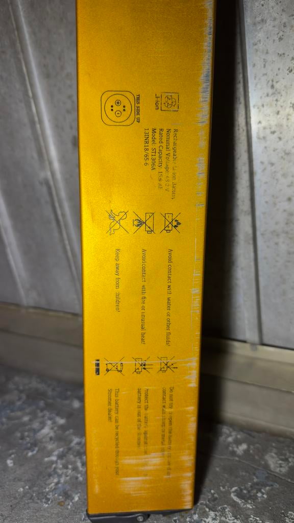 Stromer batterij, Ophalen, Gebruikt