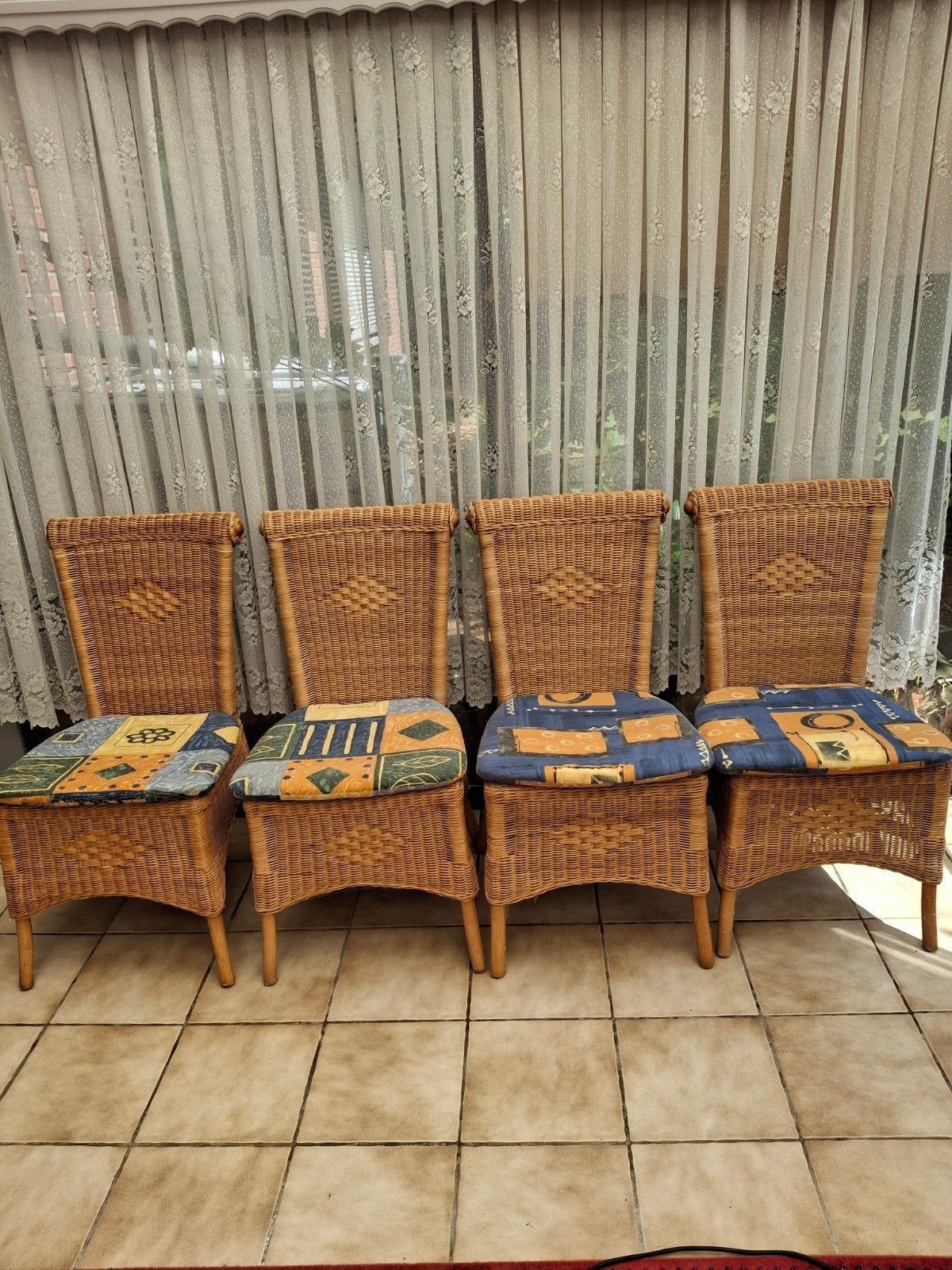 Rieten stoelen, Antiek en Kunst, Antiek | Meubels | Stoelen en Sofa's, Ophalen