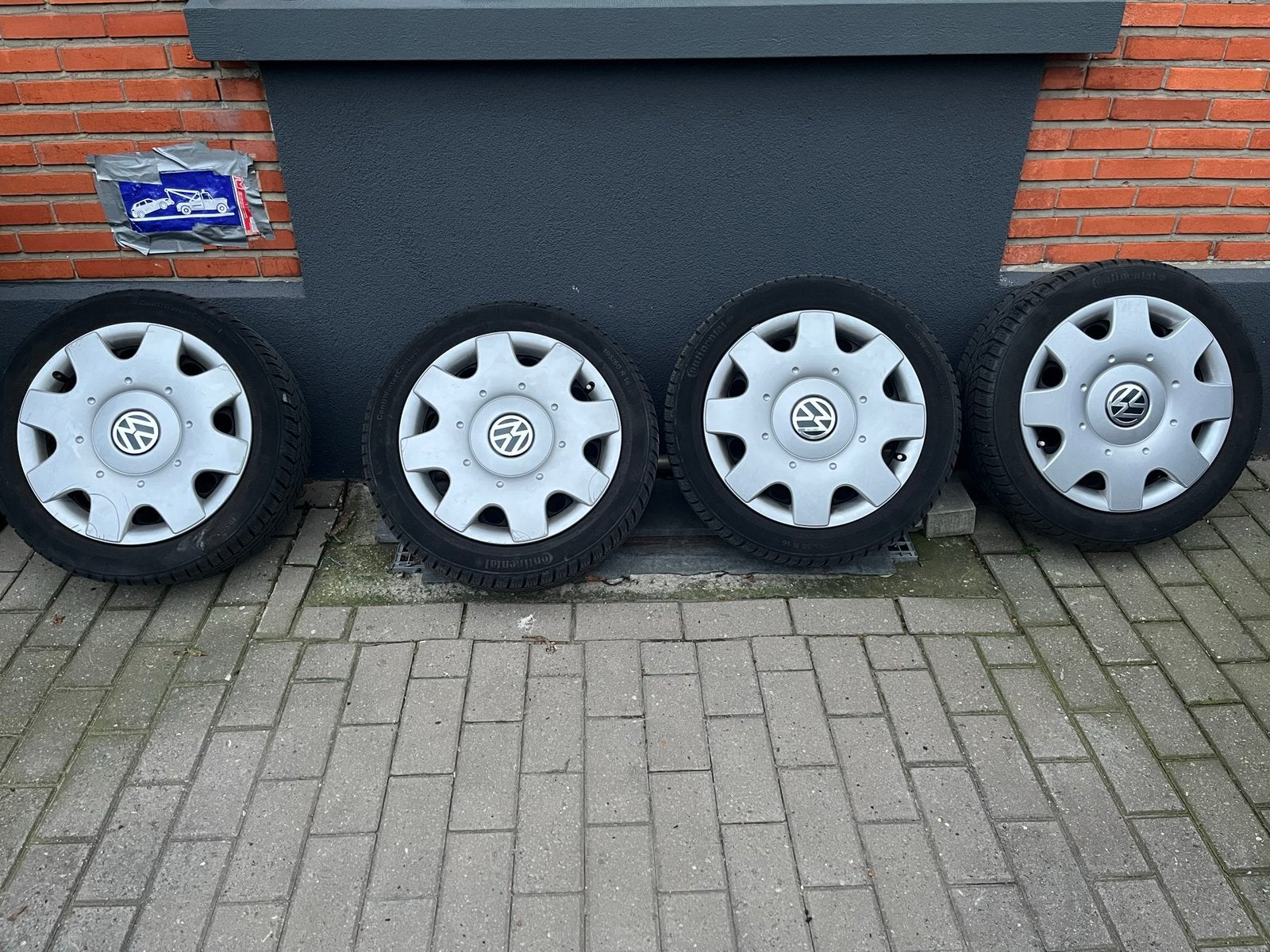 Vw polo winterbanden, Auto-onderdelen, Ophalen, Gebruikt, 16 inch, Banden en Velgen