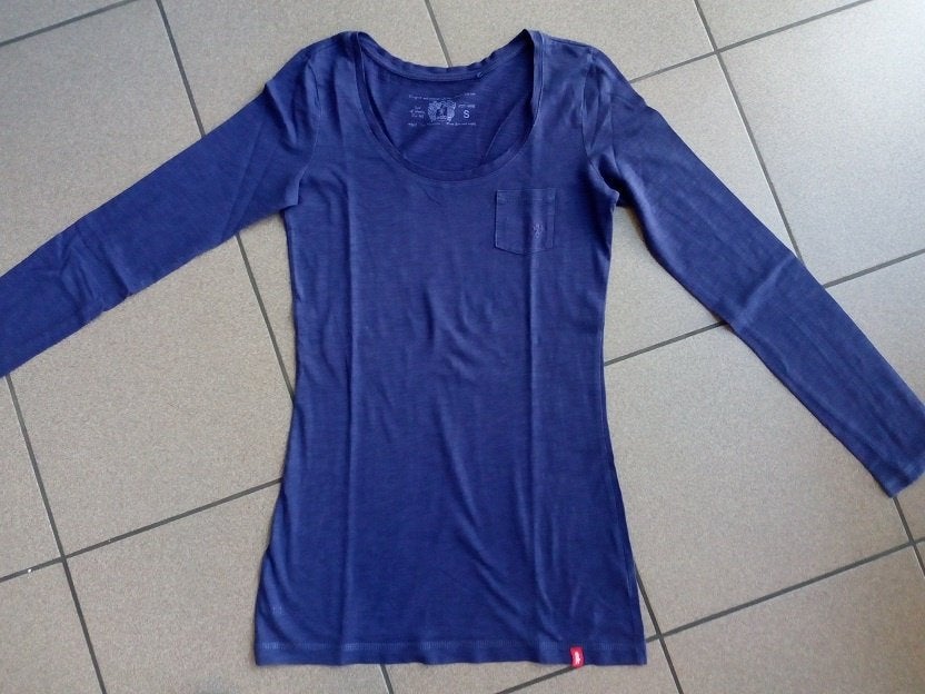 T-shirt longsleeve van Edc by Esprit, Blauw, Ophalen of Verzenden, EDC by Esprit, Lange mouw