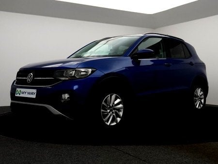 Volkswagen T-Cross 1.0 TSI Life 110PK *AIRCO*ADAPTIVE CRUISE, Auto's, T-Cross, Blauw, Automatische klimaatregeling, Handgeschakeld