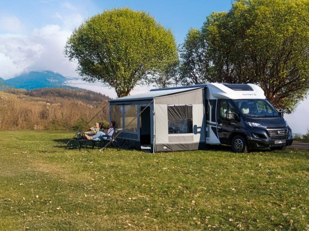 Zo goed als nieuwe luifeltent 250cm diep x350cm lang Obelink, Caravans en Kamperen, Voortenten en Luifels, Ophalen, Zo goed als nieuw