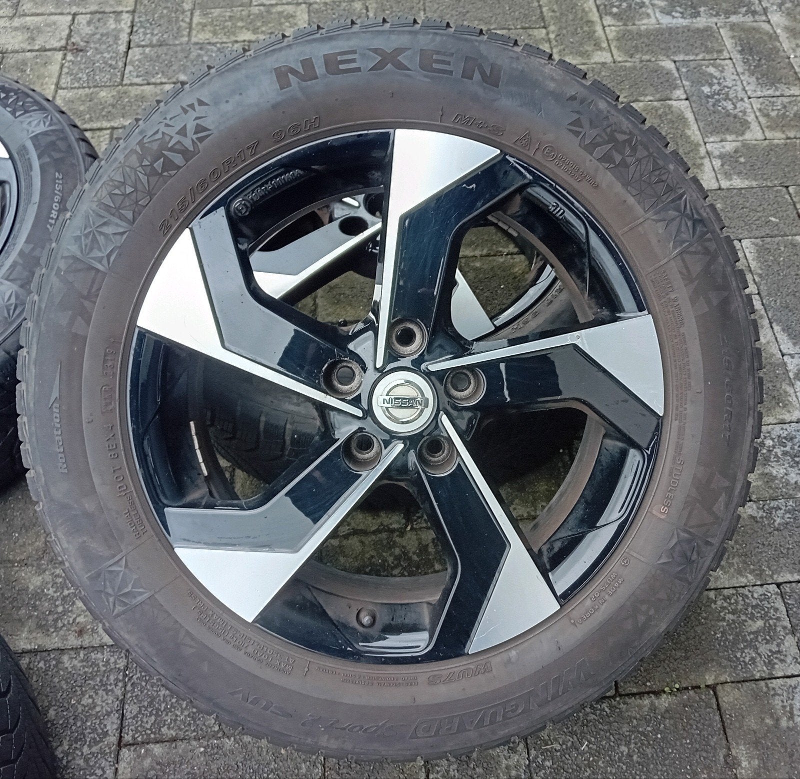Winterbanden velgen Nissan Qashqai TPMS 17inch 5X114 5mm ❄️, Enlèvement