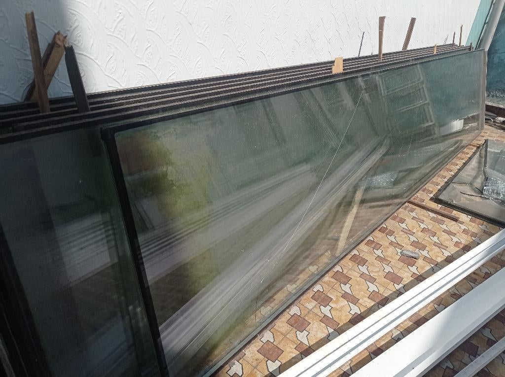 Glazen van veranda, Doe-het-zelf en Bouw, Ophalen, Gebruikt