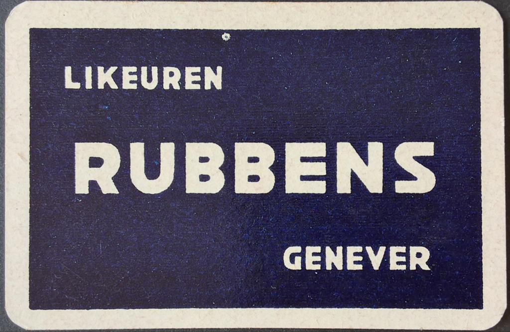 1 Speelkaart  Rubbens, Enlèvement ou Envoi