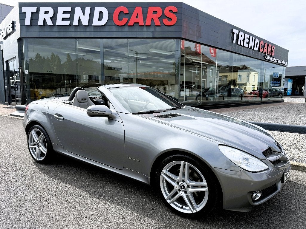 Mercedes-Benz SLK 200 Kompressor AUT. AMG CAP AR/AV BOISERIE, Autos, Cuir, Argent ou Gris, Achat, 135 kW