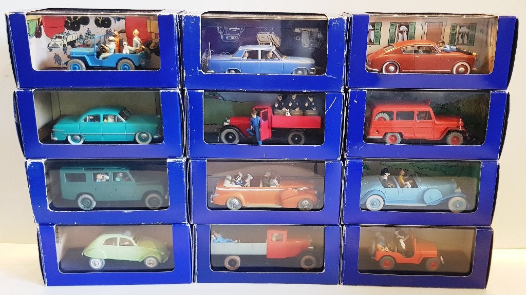 37 x Tintin (Tintin) 1:43 Les Voitures de Tintin, Envoi, Neuf, Voiture, Autres marques