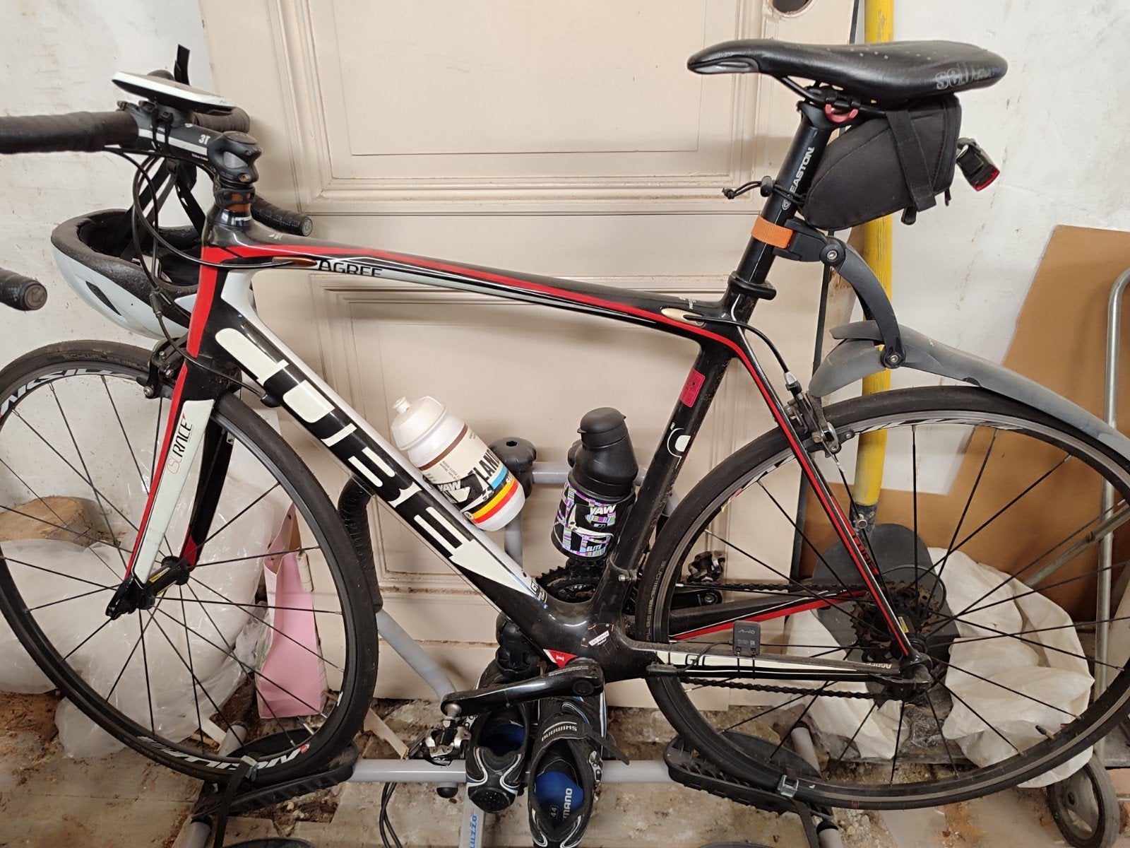 Koersfiets Cube, Ophalen