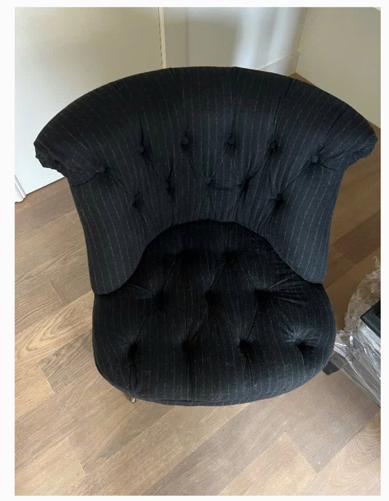 Elégant Fauteuil capitonné Flamant, Maison & Meubles, Enlèvement, Utilisé, Landelijk
