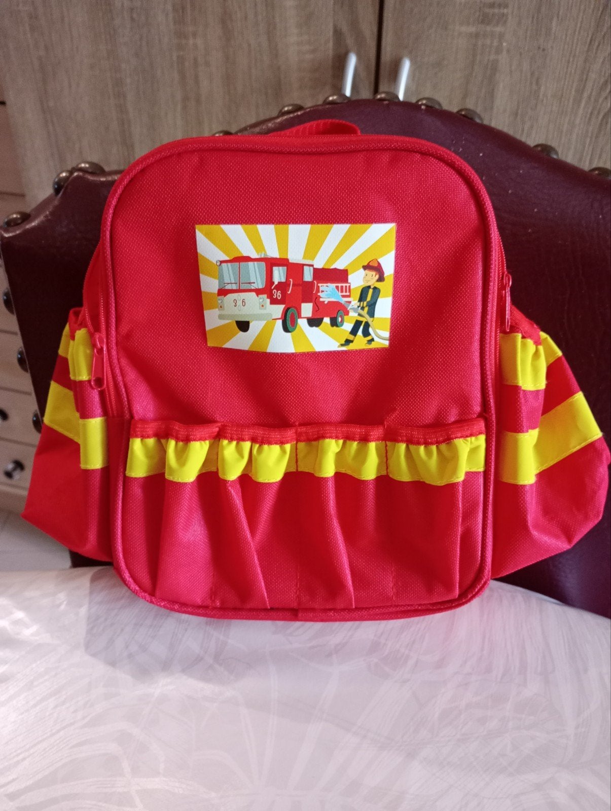 sac à dos maternelle pompiers Neuf, Ophalen of Verzenden
