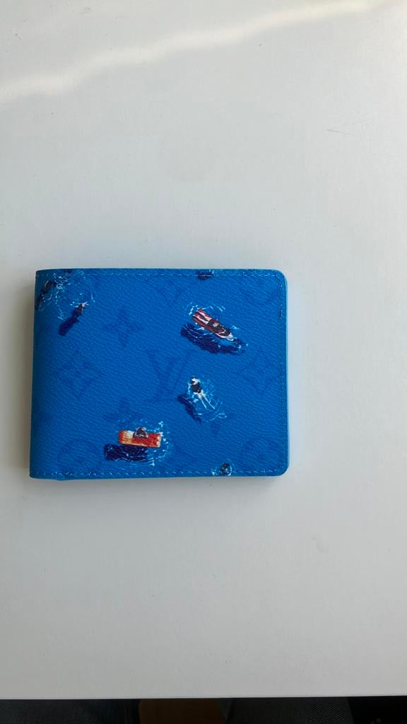 Portefeuille bleu, Bijoux, Sacs & Beauté, Porte-monnaie & Portefeuilles, Neuf, Autres marques, Cuir, Bleu
