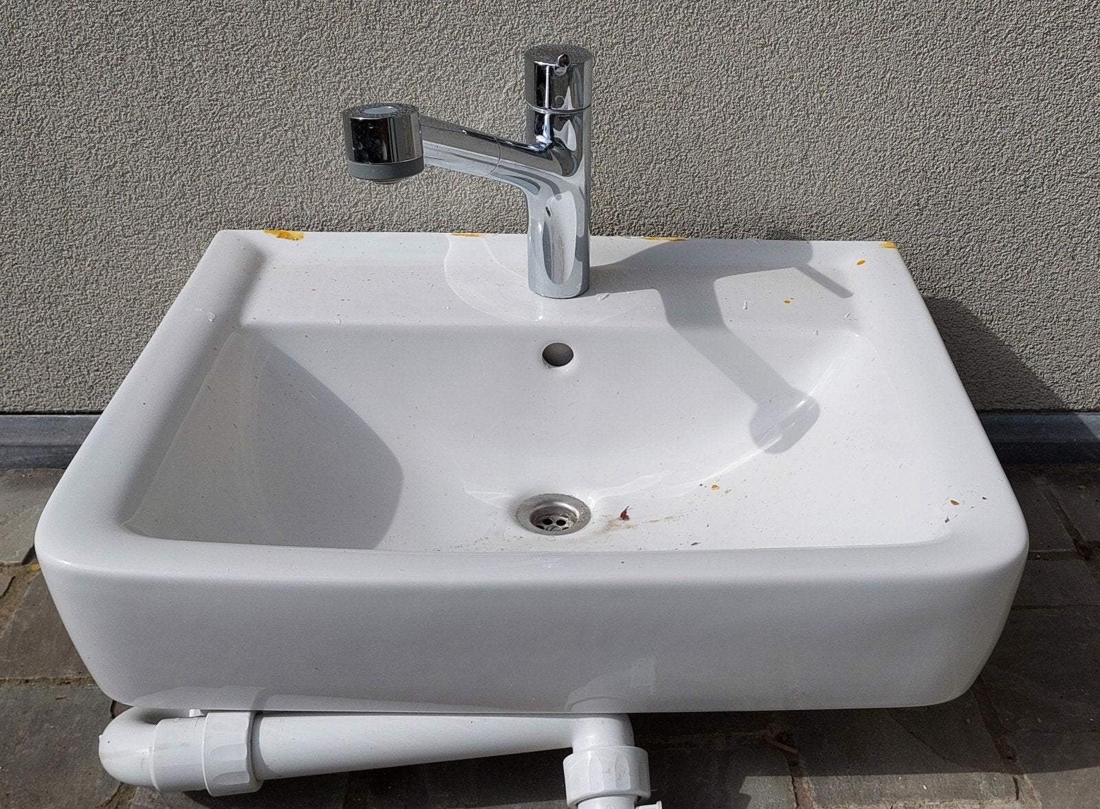 Lavabo met Hansgrohe kraan, Enlèvement, Utilisé, Lavabo