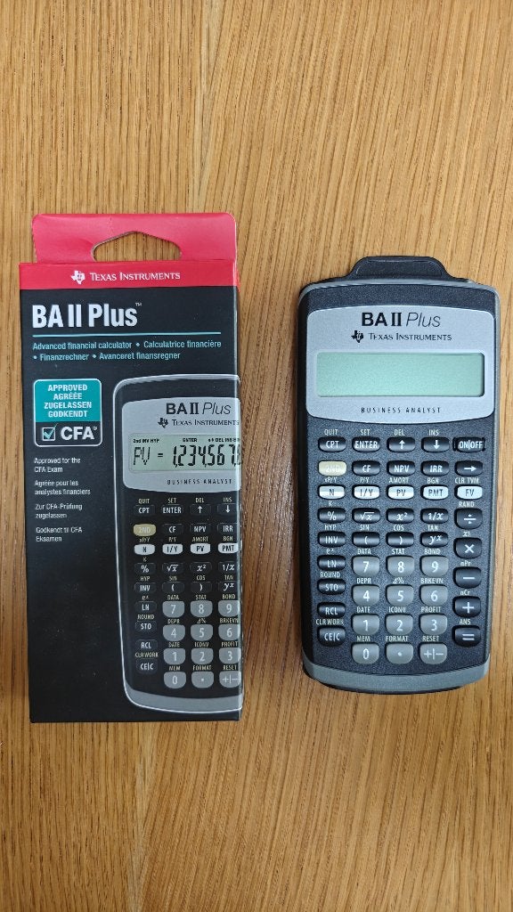 BA II Plus - Advanced Financial Calculator - CFA Approved, Ophalen of Verzenden, Nieuw