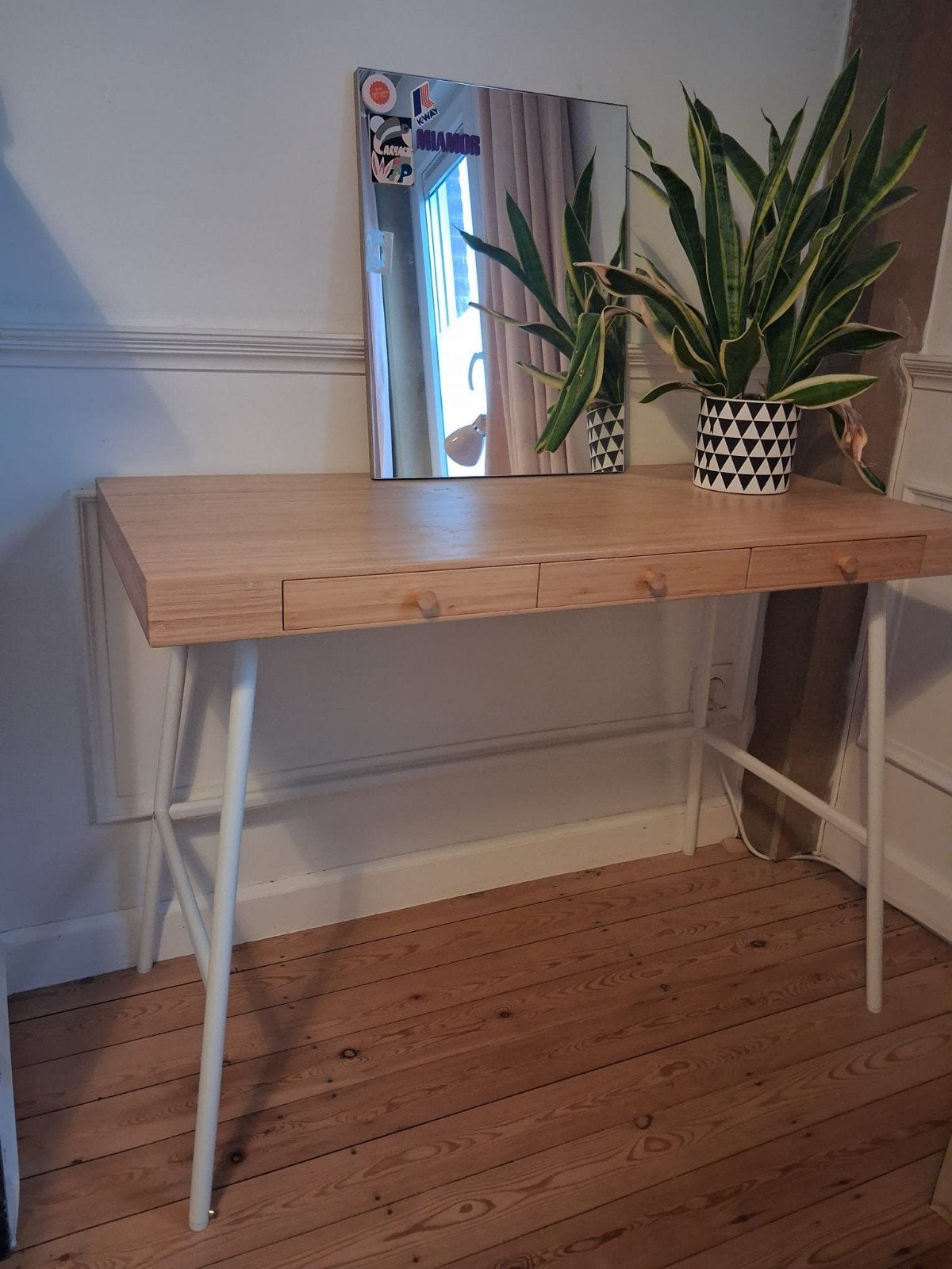 Bureau in bamboe, Ophalen, IKEA