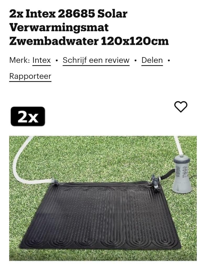 Zwembad verwarmingsmat 2 stuks, Ophalen, Gebruikt, Verwarming