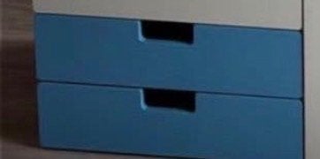 2 blauwe lades ikea kast, Huis en Inrichting, Ophalen, Zo goed als nieuw