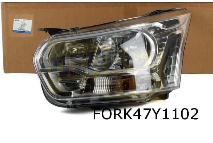 Ford Transit koplamp Rechts (chrome) Origineel  2387741, -, Verzenden, -, Nieuw