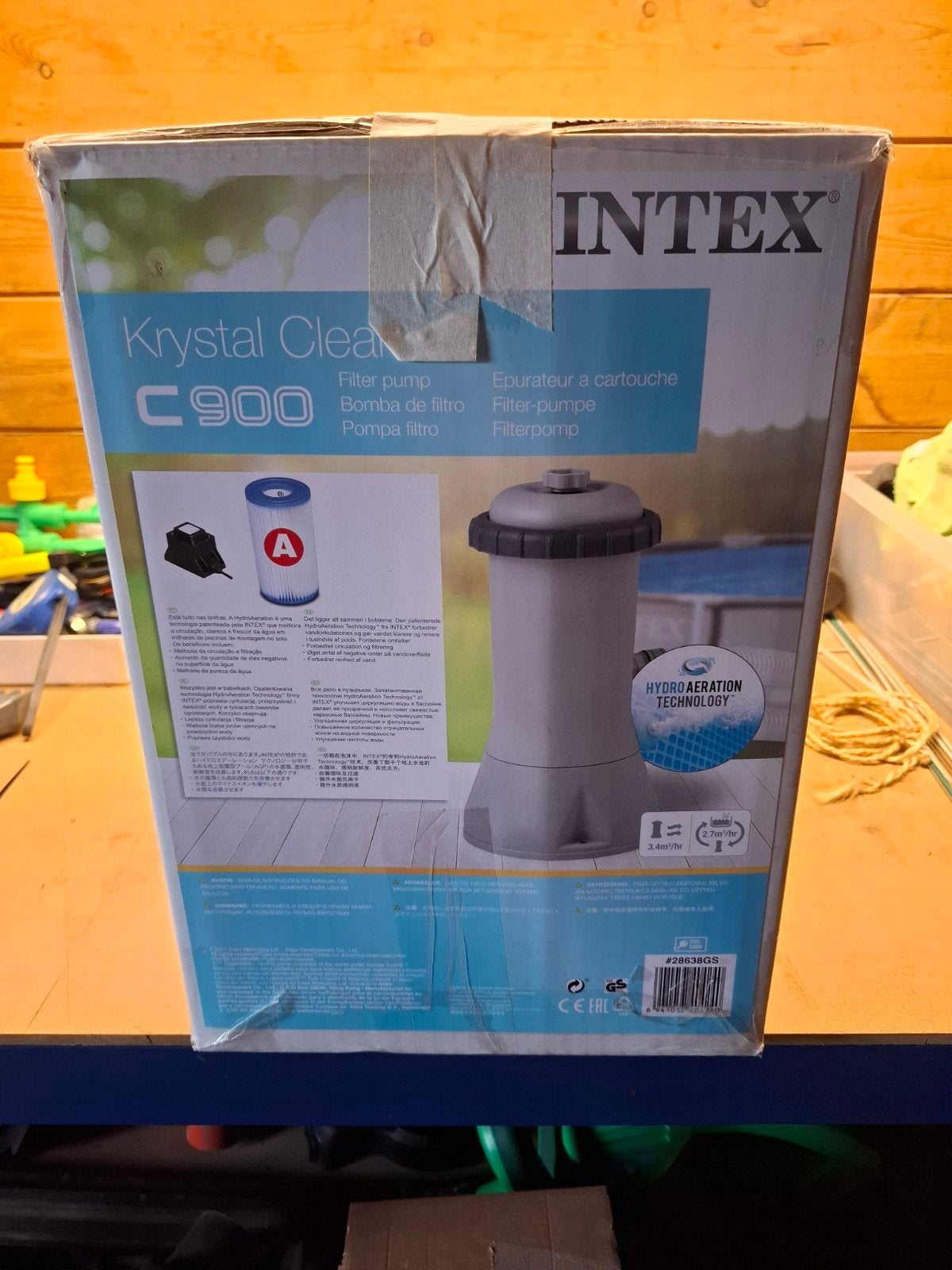 Intex zwembadfilter, Enlèvement, Filtre