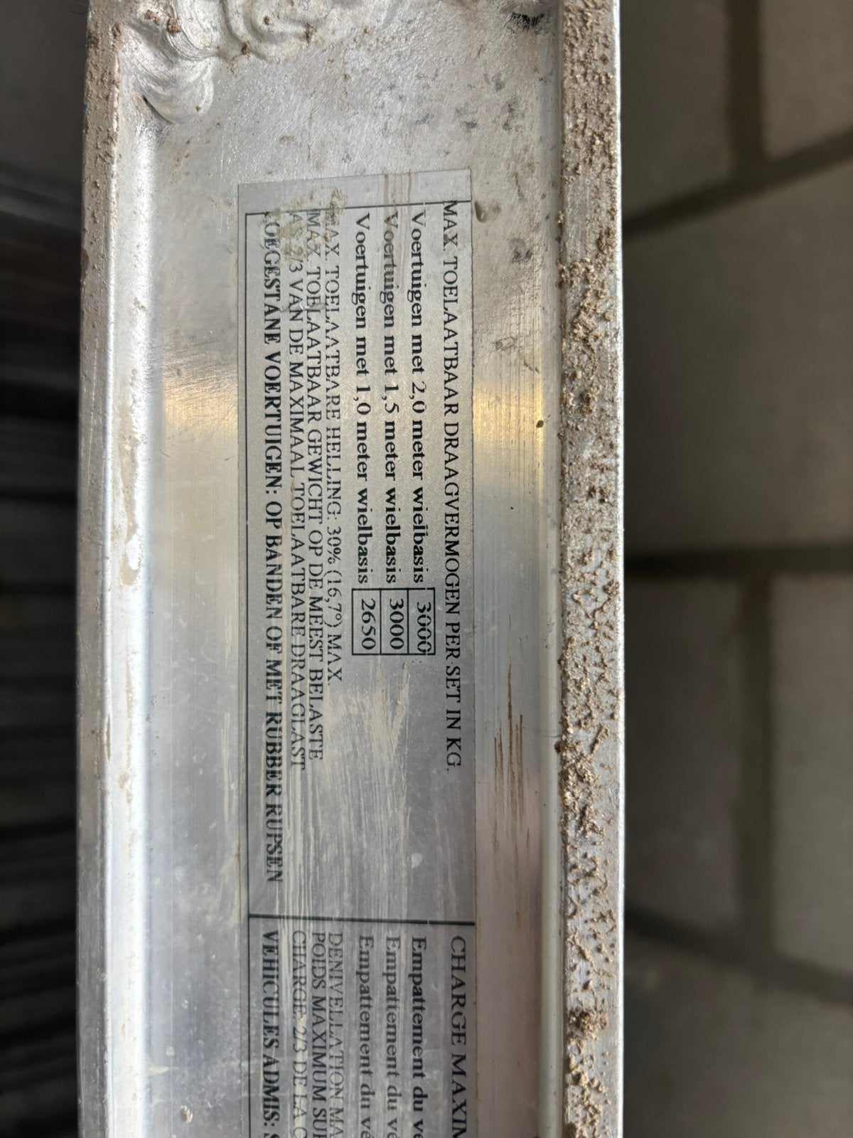 oprijplaten aluminium CLM, Enlèvement, Comme neuf