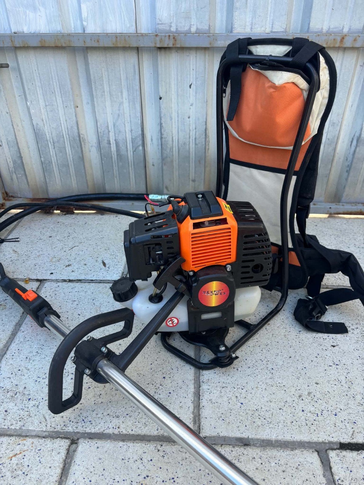 debrouissailleuse thermique avec sac à dos, Jardin & Terrasse, Enlèvement, Utilisé