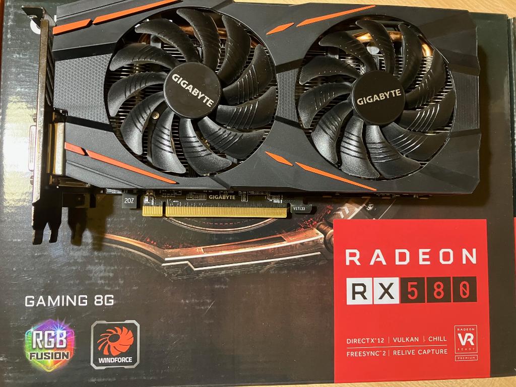 Gigabyte RX580 Gaming 8G, Computers en Software, Videokaarten, AMD, HDMI, Ophalen of Verzenden, PCI