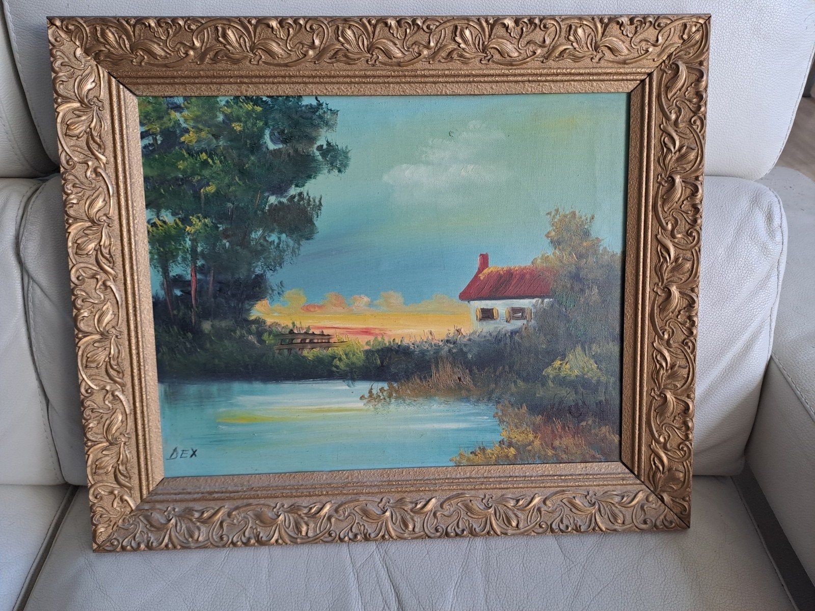 Peinture à l huile signée, Antiquités & Art, Enlèvement, Signé