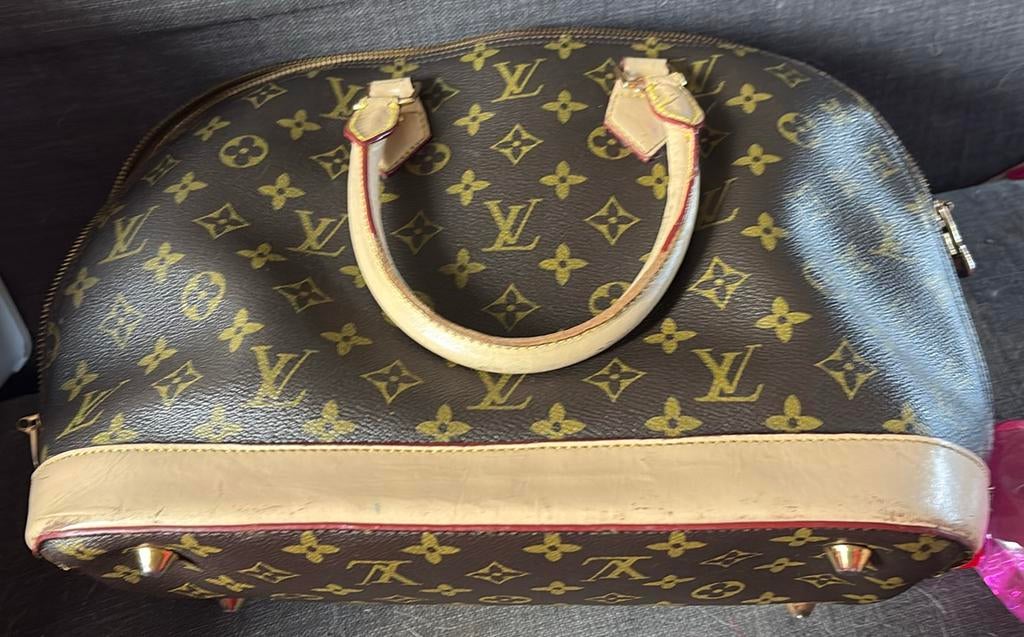 Louis vuitton handtas, Ophalen, Gebruikt, Bruin, Handtas