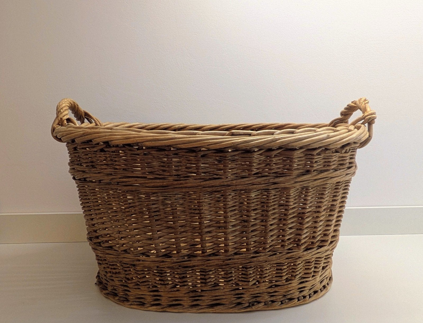 panier à linge vintage en osier, Enlèvement