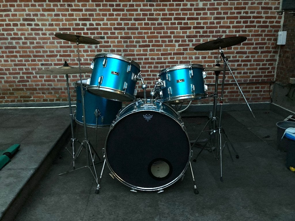 Pearl Wood Fiberglass Vintage 70s Drumkit, Muziek en Instrumenten, Ophalen, Gebruikt, Pearl