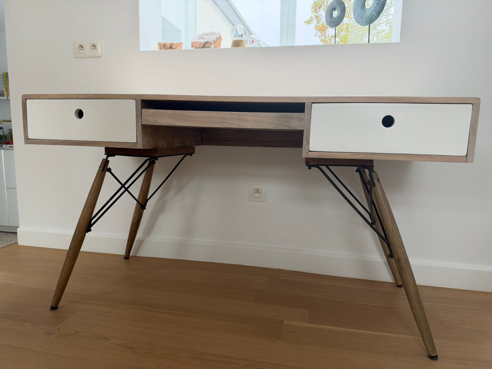 Bureau en bois de style scandinave, Scandinave, Autres marques, Bureau d'écolier, Enlèvement